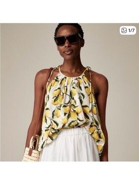 J. Crew lemon print top